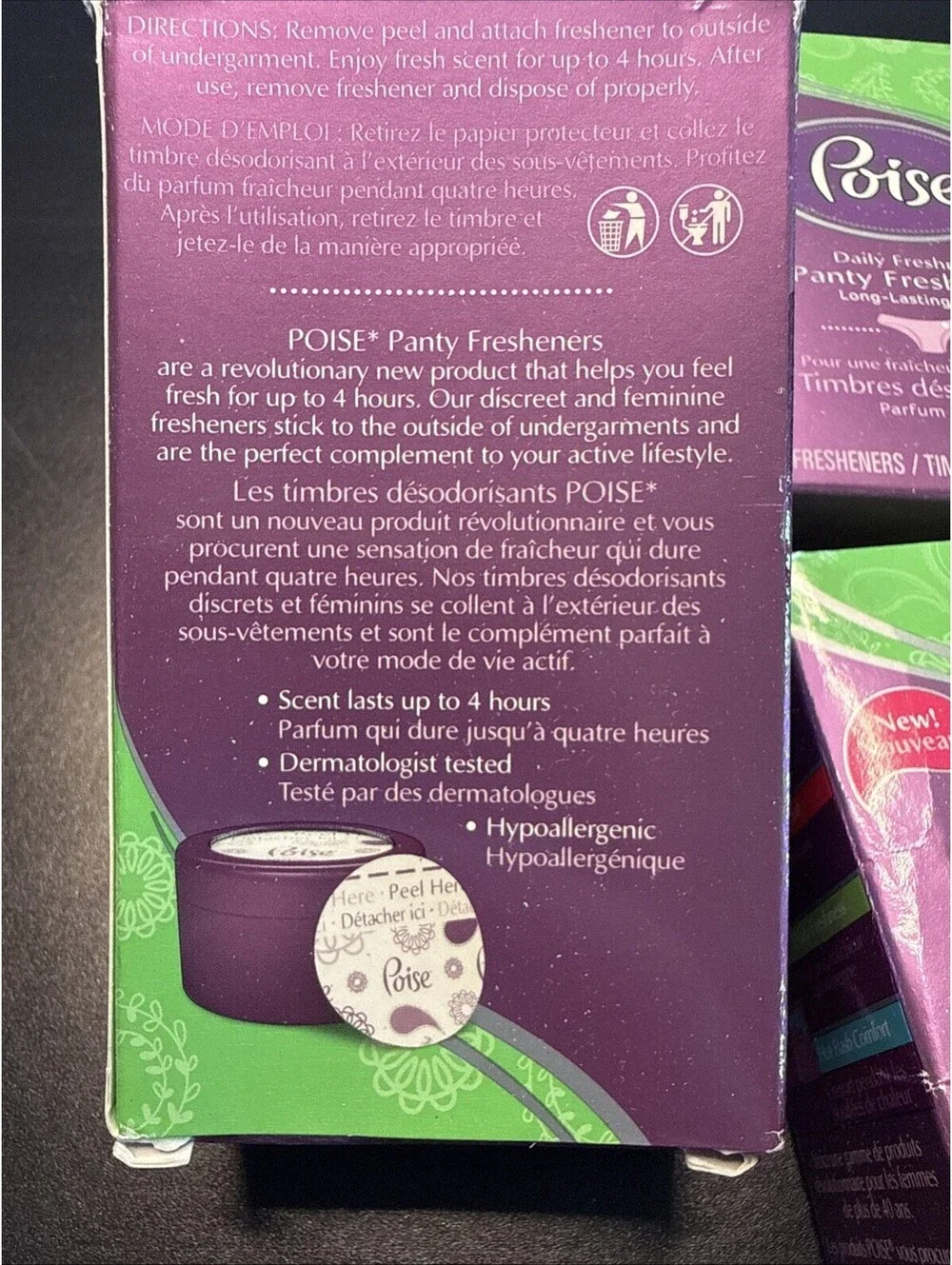 Poise pack new